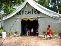 UNICEF tent