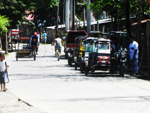 Tricycles causing traffic