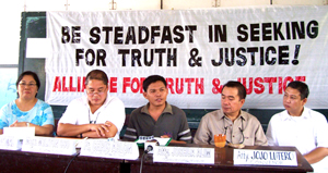 Convenors of the Alliance for Truth and Justice held a press conference about their protest action with regard to the ongoing controversy on the ZTE deal on Friday