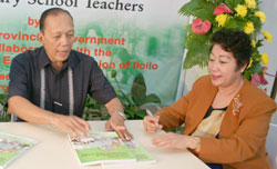 Former Provincial Treasurer Melba Sullivan and Gov. Niel Tupas Sr.