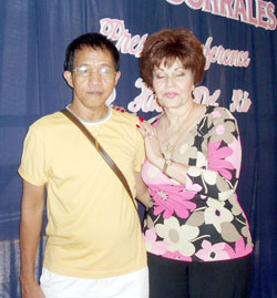 With Ted Mino, a fan