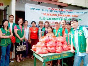 IELC, Inc. officers and members with the barangay Tagbac