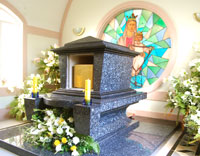 New site of the remains of Mother Rosario