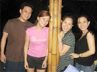 With friends Jerry Mapa, Zara Escandelor-Mapa, Ritchel San Luis-Reyes.