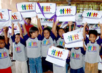 GK Sooc kids benefit from tarpaulin recycling