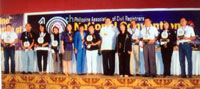 Top 10 awardees during 10th PACR National Convention PACR national President Luchi Florres and Rep. Teofisto Guingona III.