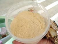 In flour form.